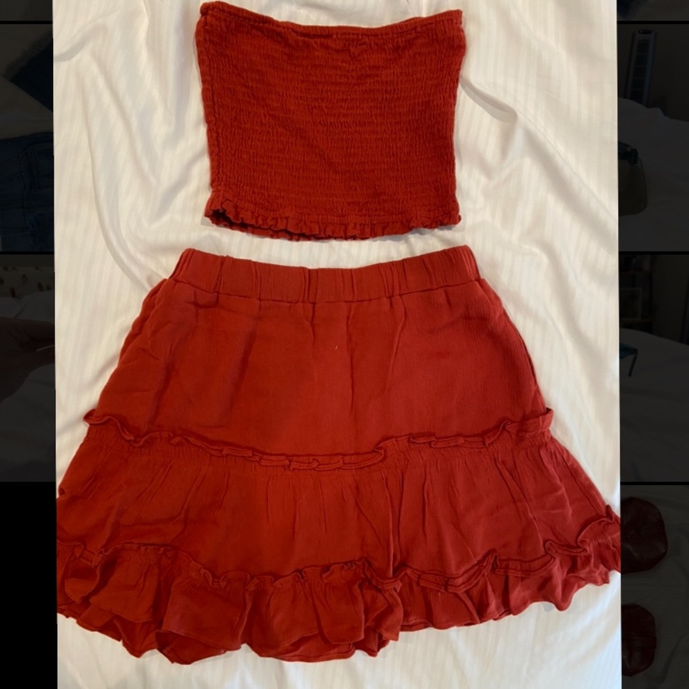 Two Piece Skirt/Tube Top Set